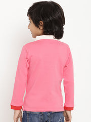 Berrytree Organic cotton Unisex Pink Polo T-Shirt Berrytree Organic India