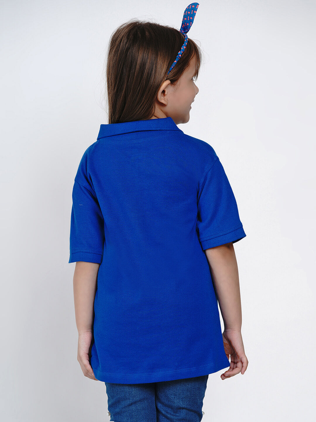 Berrytree Girls Polo Shirt Sister Bear Blue Berrytree Organic India