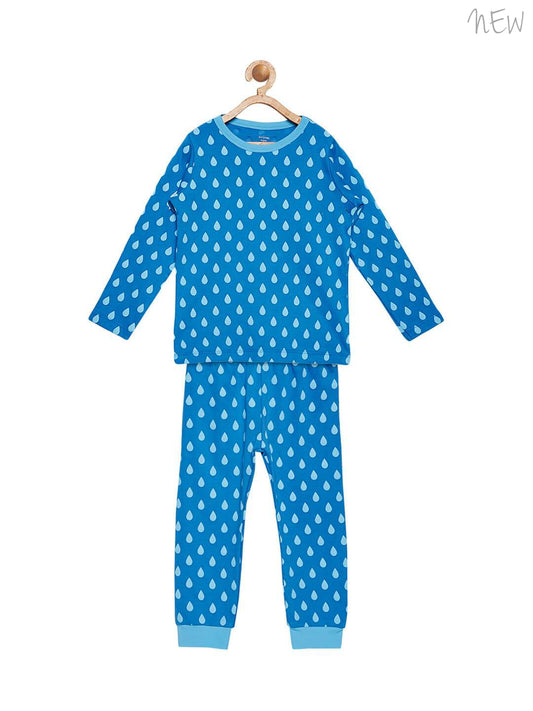 Berrytree Organic Unisex Night Suit Droplets BerryTree