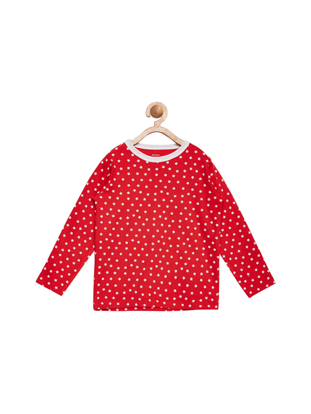 Berrytree Organic Unisex Night Suit Red Stars Unisex BerryTree