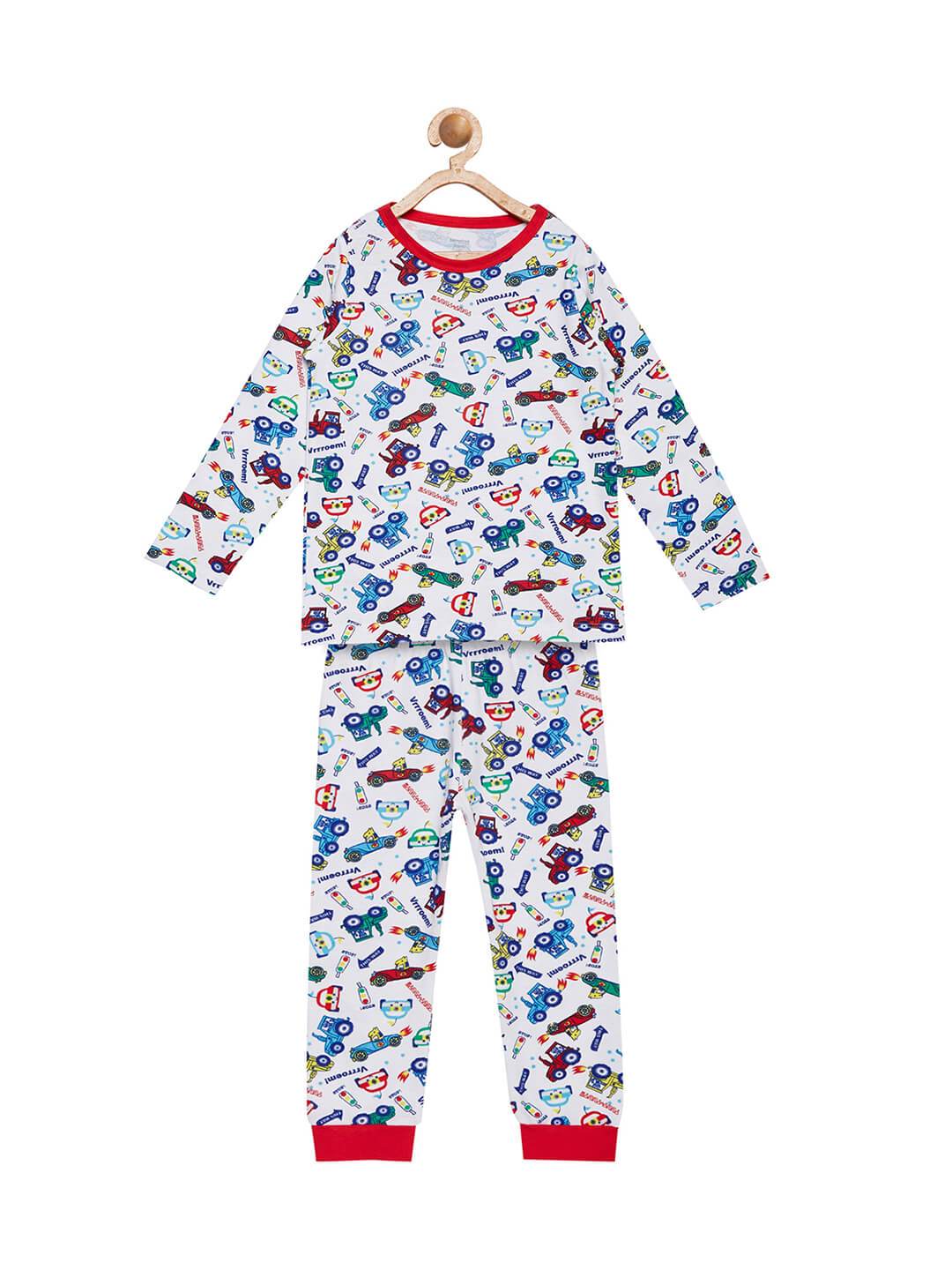 Berrytree Organic Unisex Night Suit Set Race BerryTree