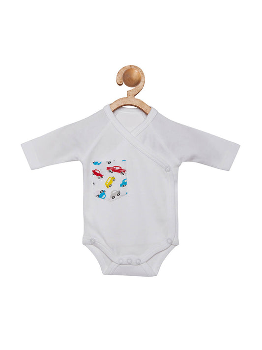 car print organic cotton onesie