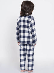 Berrytree Soft Night Suit Boys: Blue Squares BerryTree