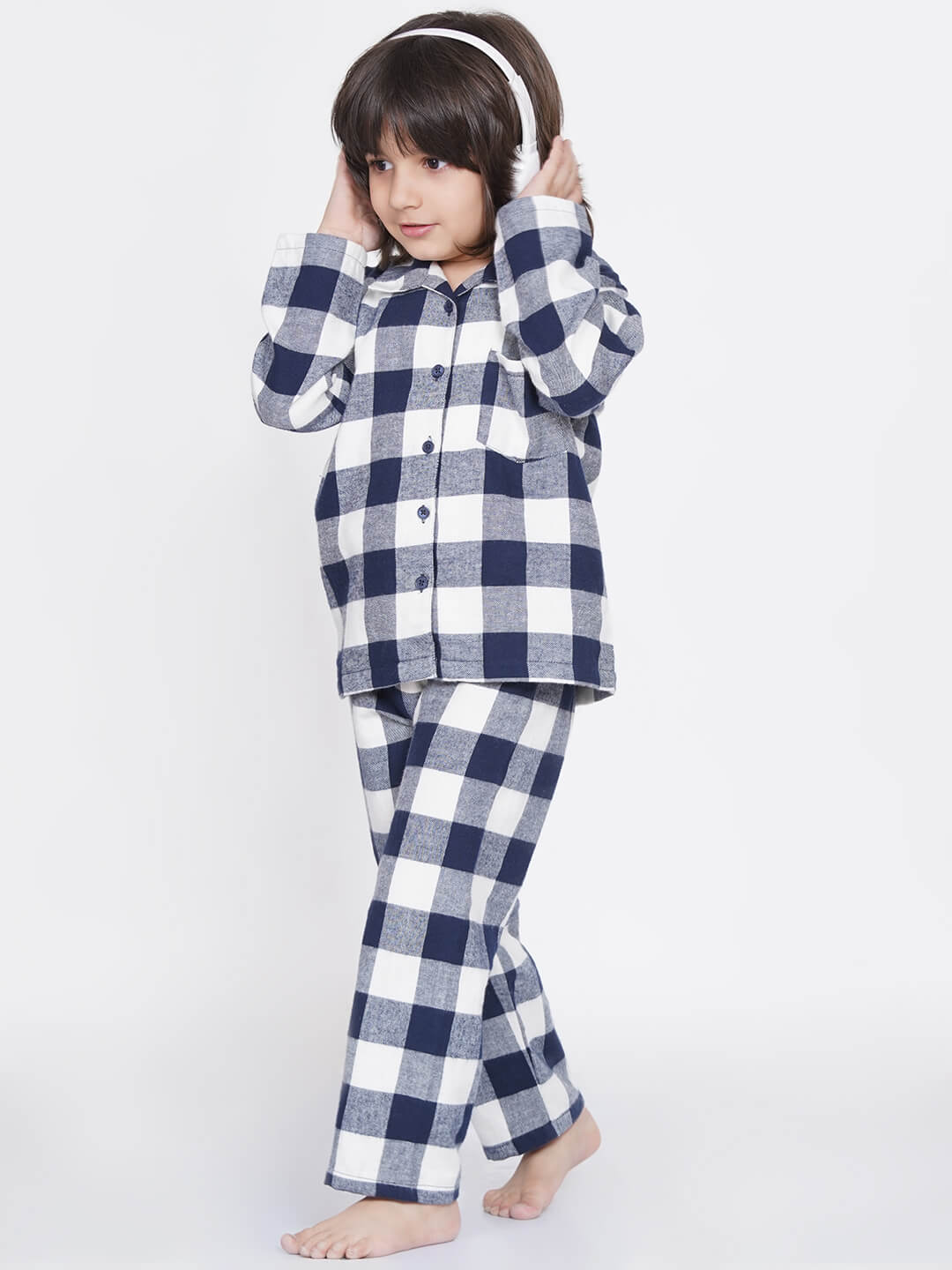 Berrytree Soft Night Suit Boys: Blue Squares BerryTree