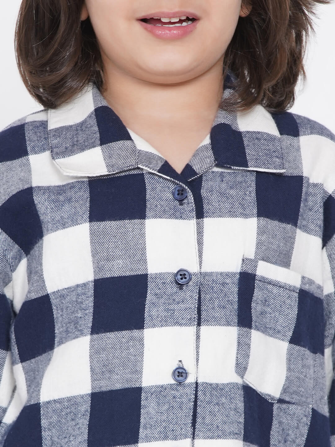 Berrytree Soft Night Suit Boys: Blue Squares BerryTree