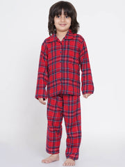 Berrytree Night Suit Boys: Red Check BerryTree