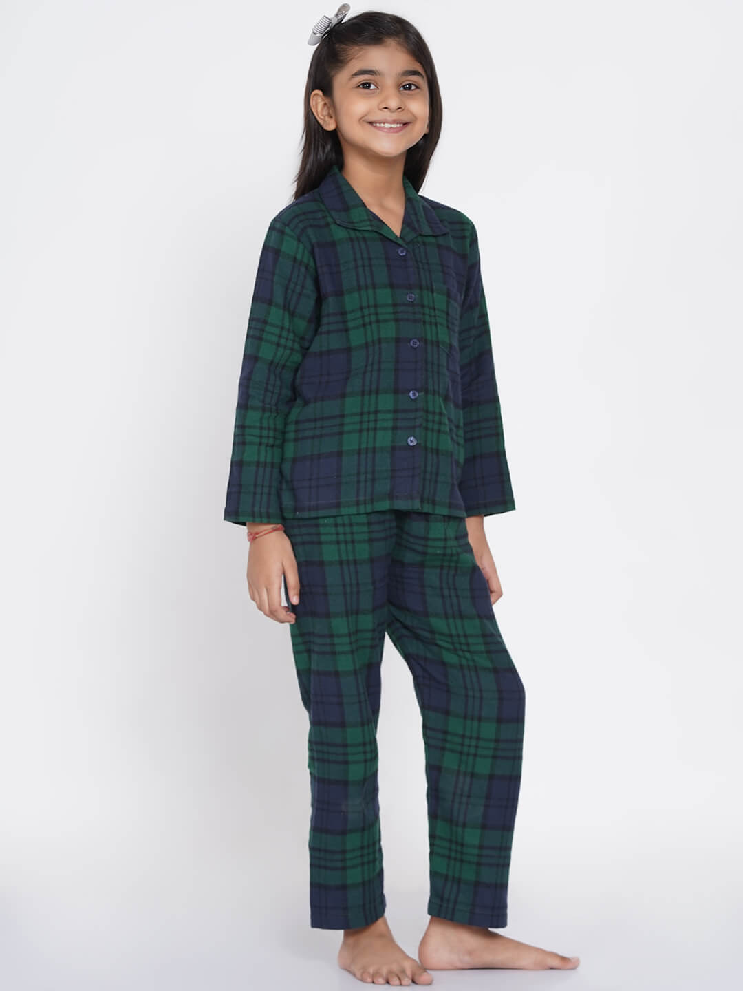 Berrytree Night Suit Girls: Green Blue BerryTree