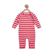 Berrytree Organic Cotton Baby Romper Red Stripes BerryTree