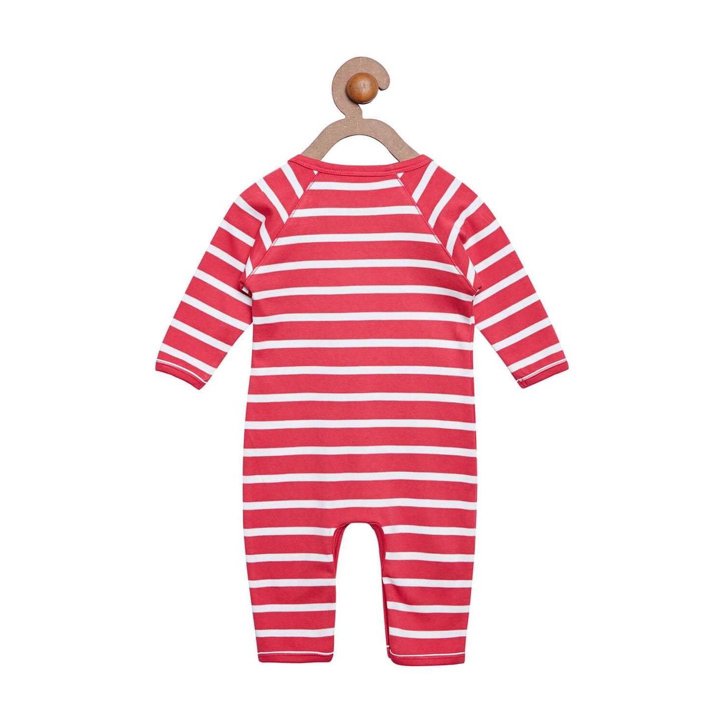 Berrytree Organic Cotton Baby Romper Red Stripes BerryTree