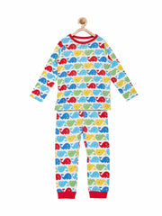 Berrytree Organic Night Suit Set Whales BerryTree