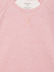 Berrytree Organic cotton Unisex Pink Stripes  Sweatshirt BerryTree